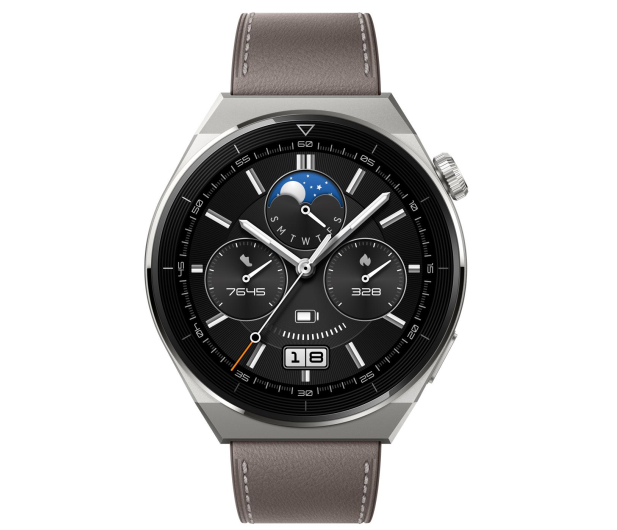 Huawei Watch GT 3 Pro Classic 46mm srebrno-brązowy - 1041179 - zdjęcie 4